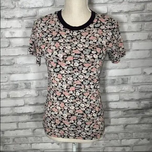 Levi’s Grey Pink White Colored Floral T-Shirt - Picture 1 of 8